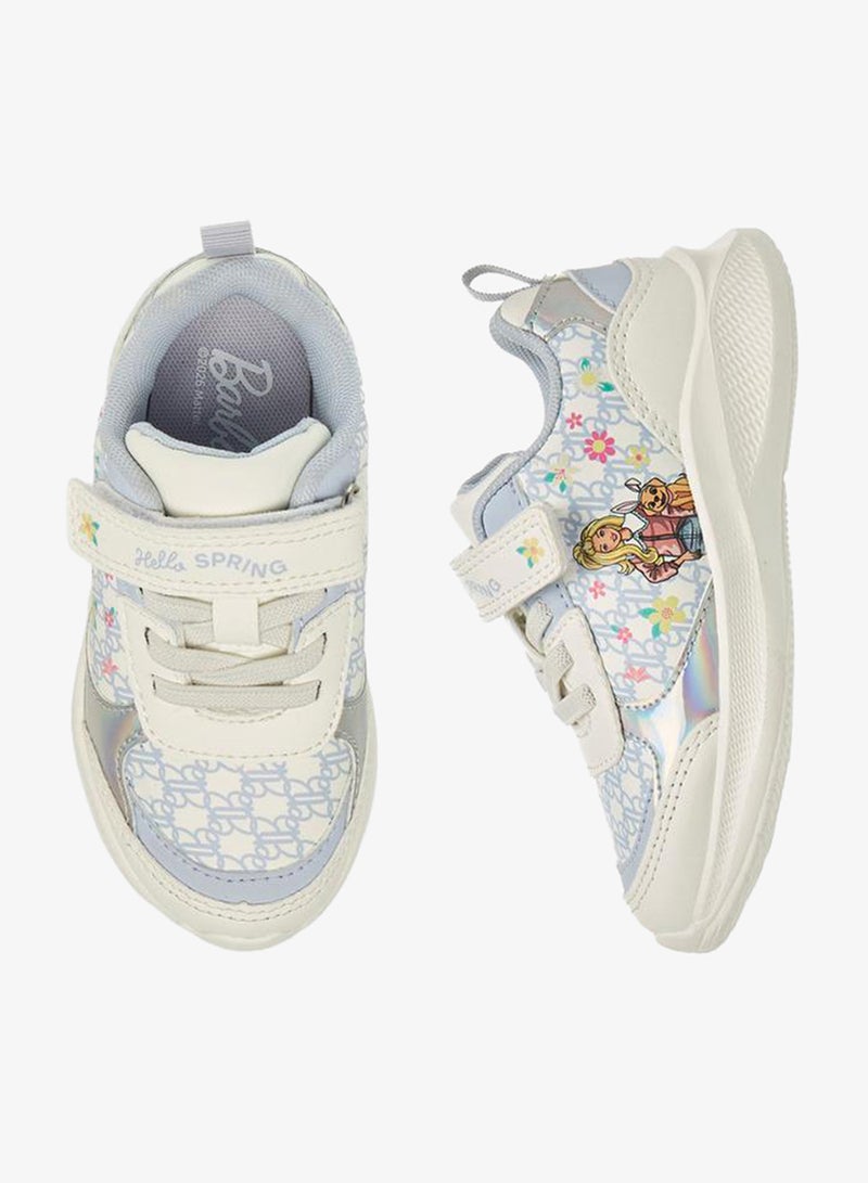 باربي حذاء رياضي بناتي بشريط لاصق - Image 1